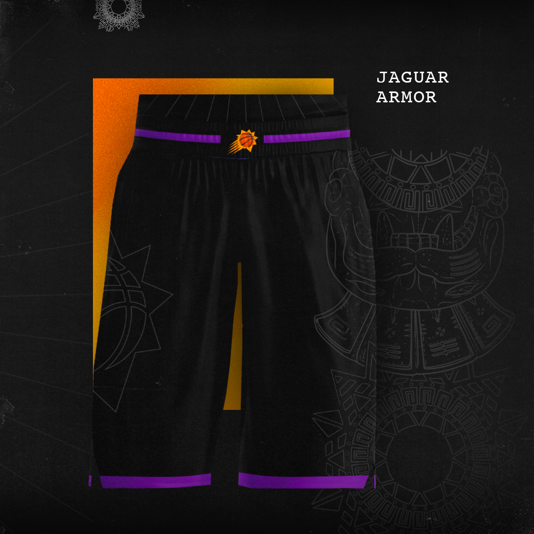 Okay, here's my take on a #hispanicheritage jersey for the Suns. Not  necessarily Aztec but more of a less specific Hispanic vibe with the…